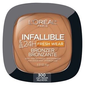 New L’Oréal Infallible Fresh Wear Soft Matte Finish Bronzer Light Medium 300